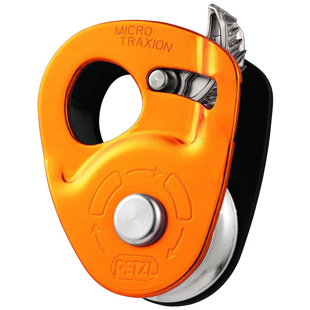 Petzl Adult Seilrollen Micro Traxion Cable Pulley Standard Size Yellow : Petzl