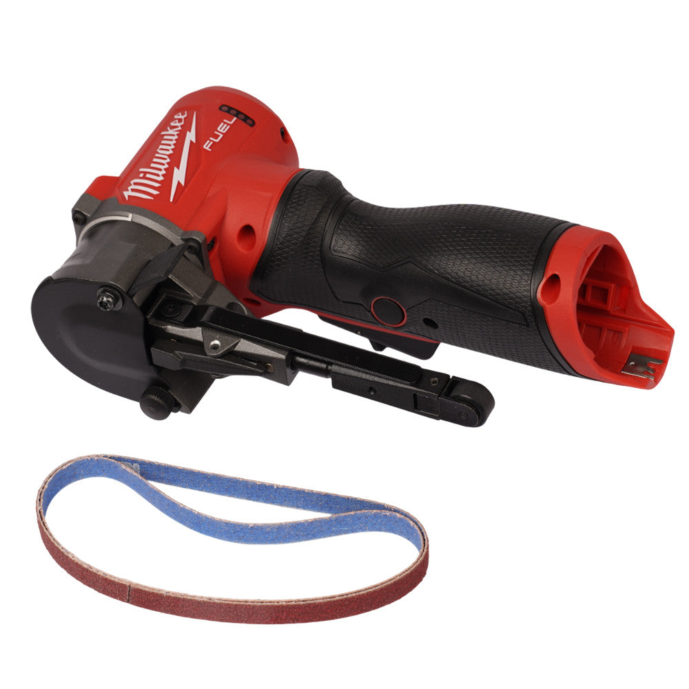 Milwaukee M12 FUEL 3/8" x 13" Cordless Bandfile Tool – Compact One-Hand Design with Variable Speed & LED Light, Model M12 FBFL10-0
