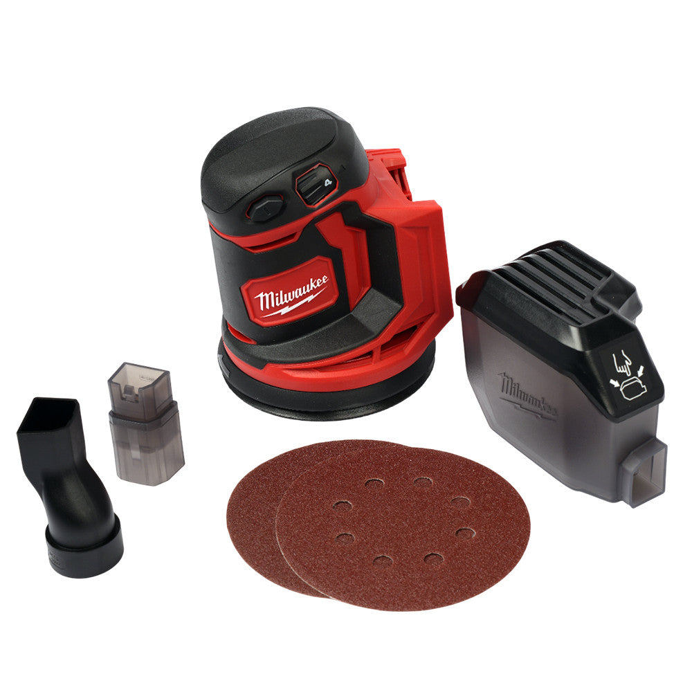 M18 18V Lithium-Ion Random Orbit Sander with Dust Canister and Hose Adapter