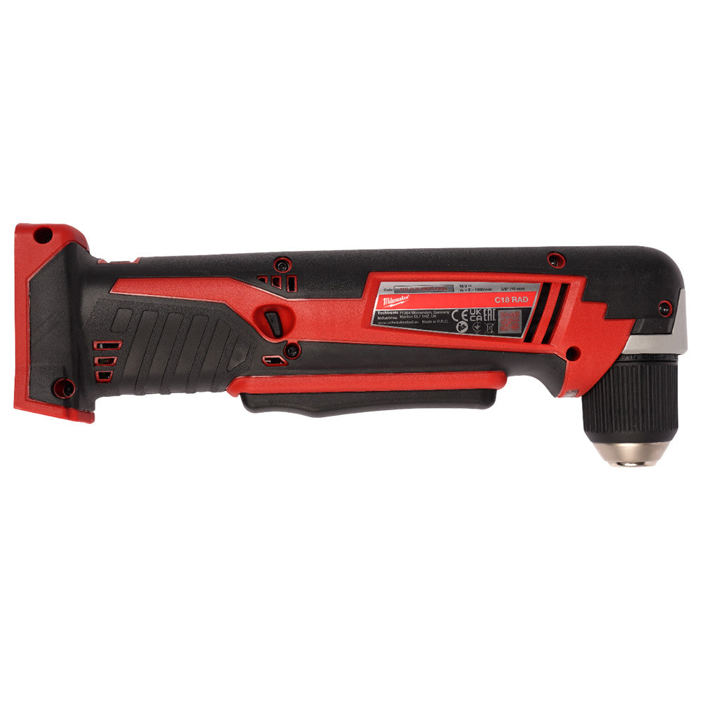 Milwaukee C18RAD-0 M18 Right Angle Drill Driver : MILWAUKEE ELECTRIC TOOL