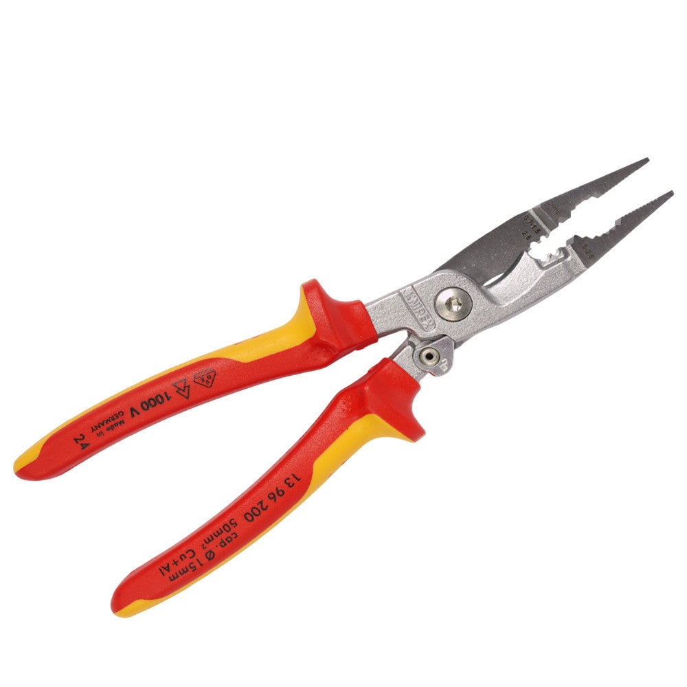 KNIPEX 3 96 200 SB VDE Electrical Installation Pliers with Spring 1000V Rated