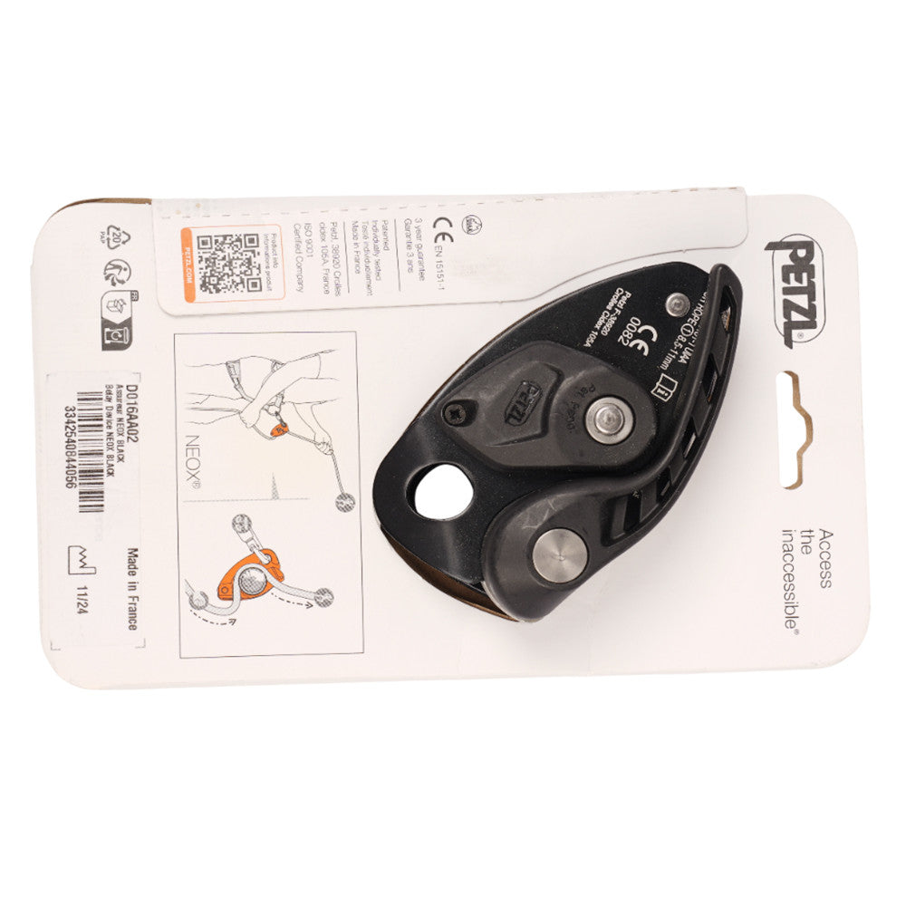 Petzl Neox Cam-Assisted Belay Device – Lead Climbing Safety, Ergonomic Handle