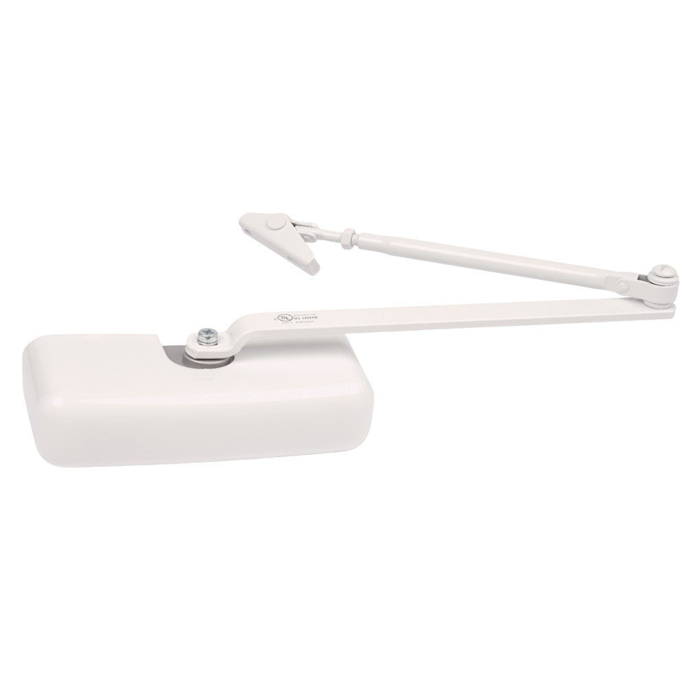 Hydraulic Adjustable Steel Door Closer – White, Model EJD5035161, 1 Count