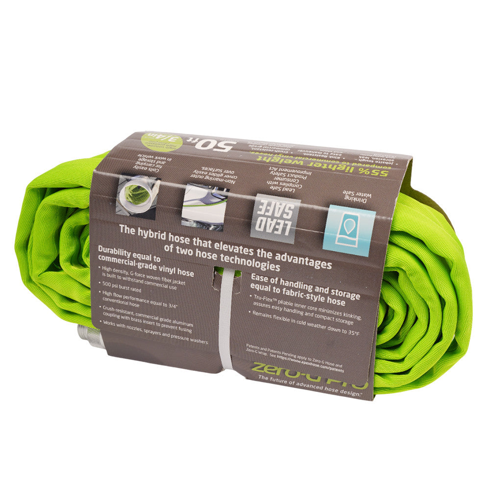 Zero-G Pro 3/4 in. D X 50 ft. L Heavy Duty Commercial Grade Garden Hose : Teknor Apex