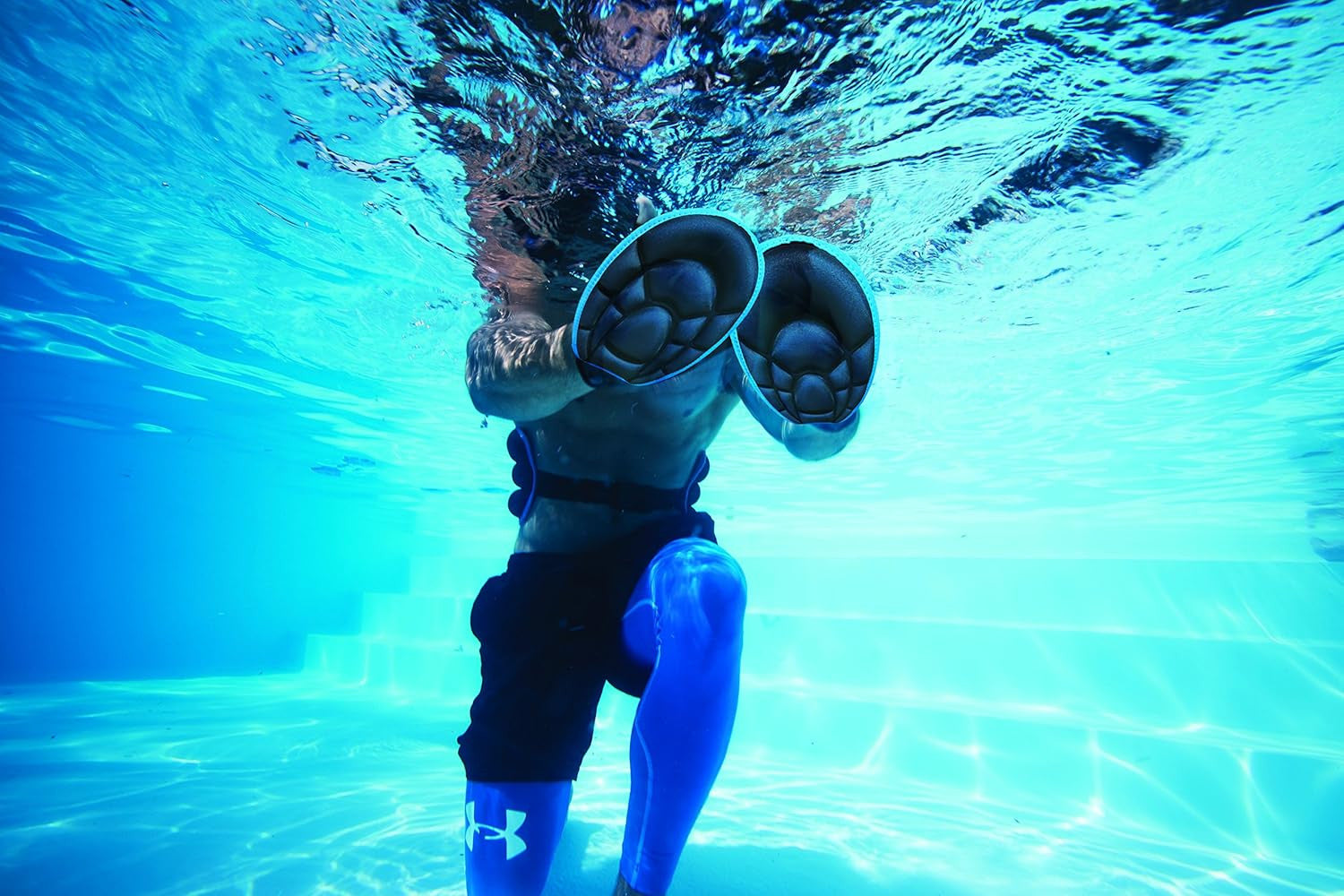 Aqua Fitness - Premium Resistance Mitts - Water Aerobics Gloves for Pool Exercise & Aquatic Training
