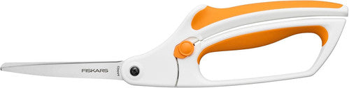 Fiskars Easy Action Fabric Scissors - Spring-Assisted Bent Handle Craft Shears with Stainless Steel Blades for Precision Cutting
