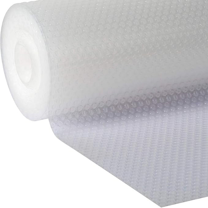 Duck EasyLiner - Clear Shelf Liner 20in x 24ft - Non-Adhesive Fridge & Kitchen Liner, Water Resistant