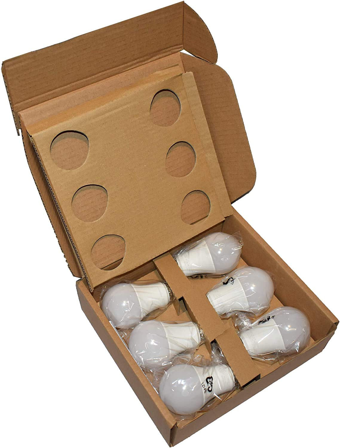 Amazon Basics A19 LED Light Bulb, 100W Equivalent, 15W, 3000K Warm White, Non-Dimmable, 10,000 Hour Lifetime, 6-Pack