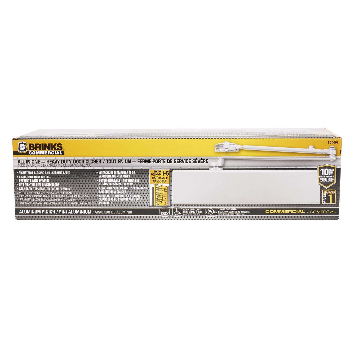 COMMERCIAL GRADE 1 DURABLE DOOR CLOSER FOR HEAVY DOORS