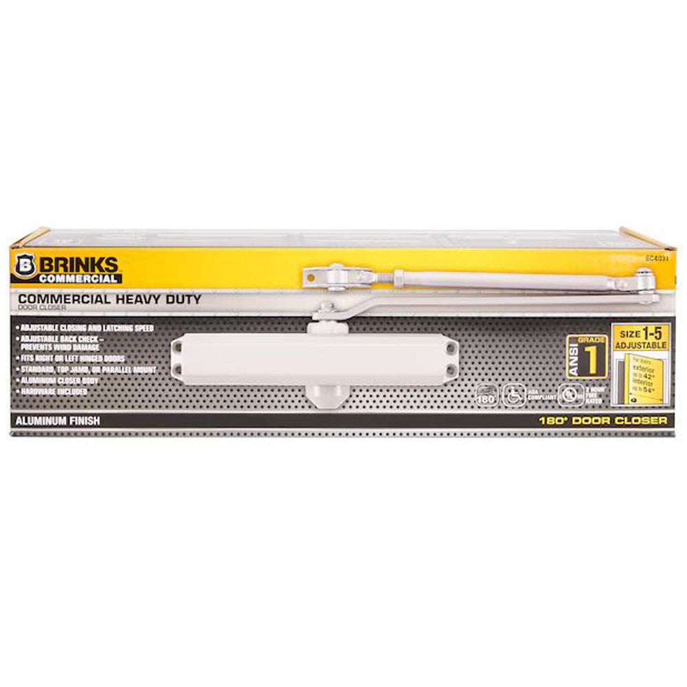 COMMERCIAL GRADE 1 DURABLE DOOR CLOSER FOR HEAVY DOORS