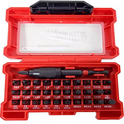 Milwaukee MW4932464240 Bit Set Chrome Vanadium Steel : Milwaukee