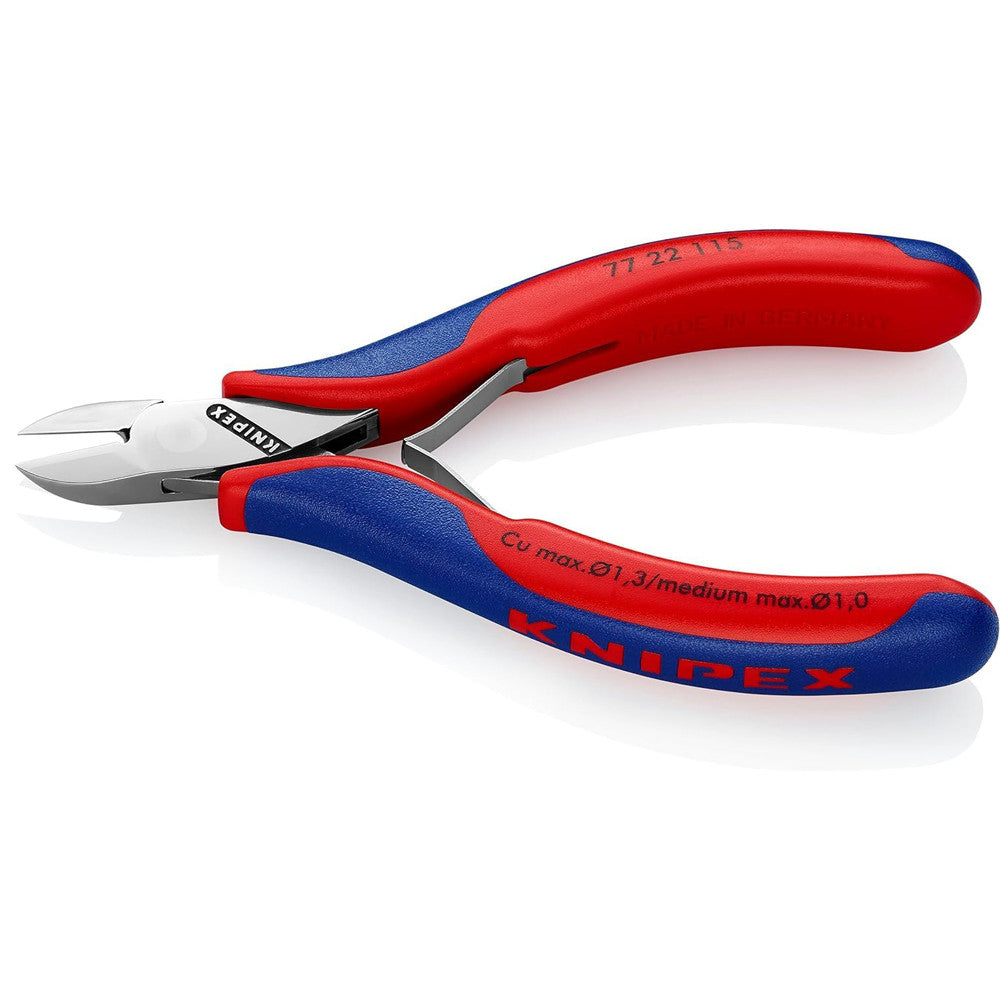 Knipex Round Head Multi Component Grips 77 22 115 Electronics Diagonal Cutters 4.53" : KNIPEX