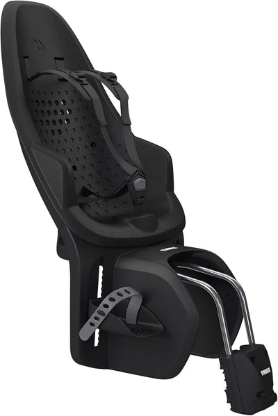 Thule Yepp 2 Maxi Rack Mounted Child Bike Seat Adjustable Footrests Midnight Black