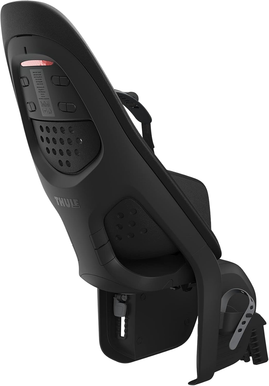 Thule Yepp 2 Maxi Rack Mounted Child Bike Seat Adjustable Footrests Midnight Black