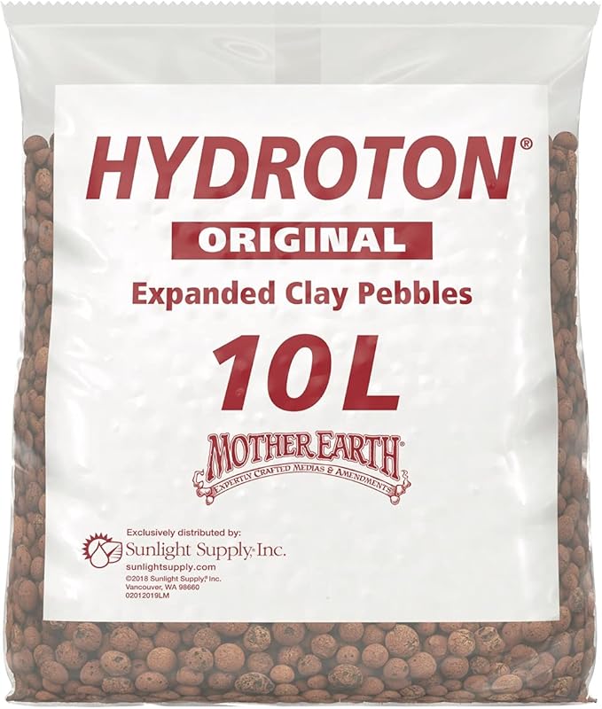 HAWTHORNE - Mother Earth Hydroton Brown Clay Pebbles 10 Ib
