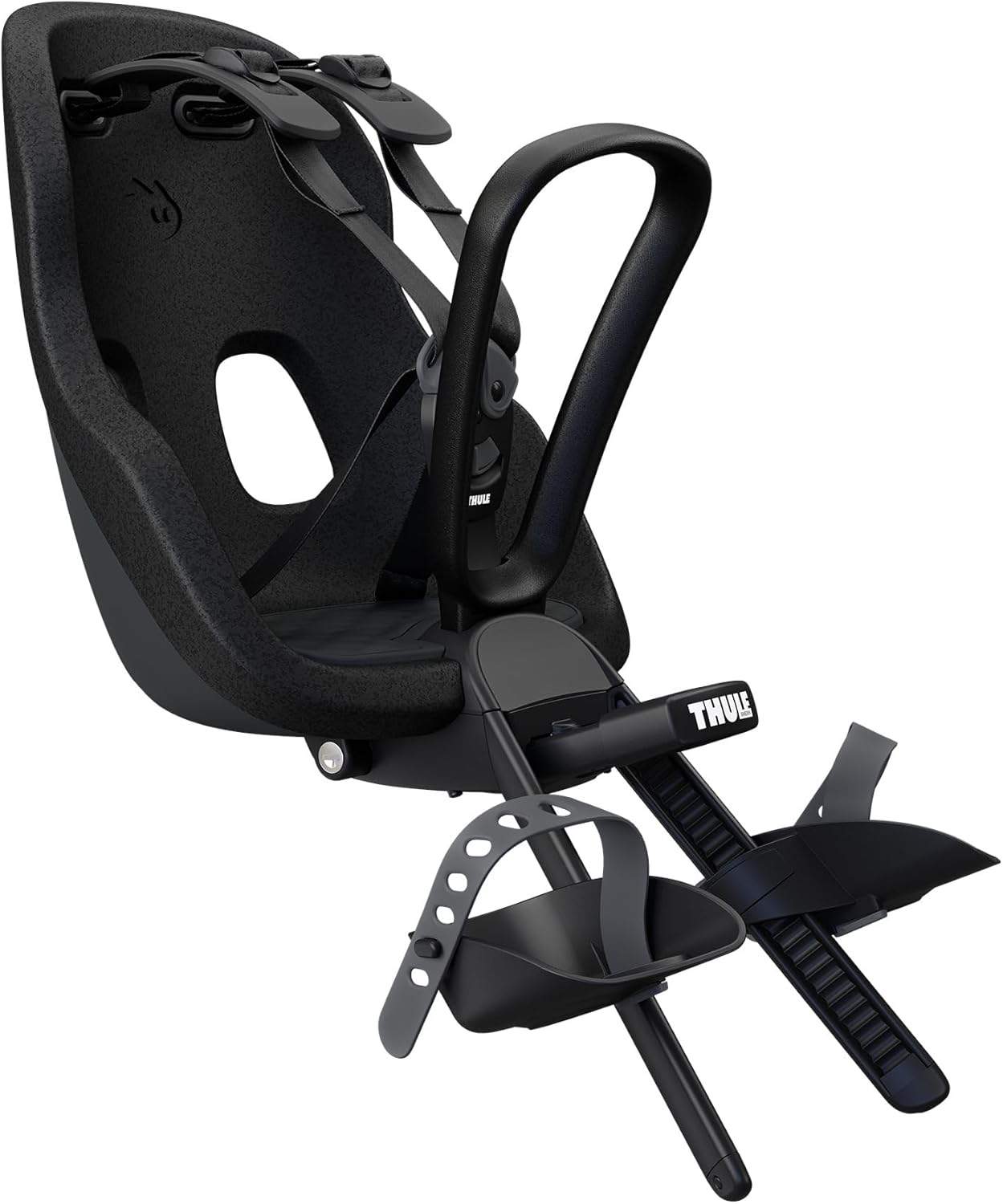 Thule Yepp Nexxt 2 Mini Front Mount Child Bike Seat Adjustable Footrests Midnight Black : Thule