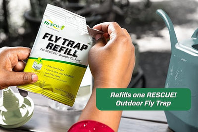 Reusable Fly Trap Bait Refill - 12 Pack, Outdoor Insect Control Attractant for Fly Traps