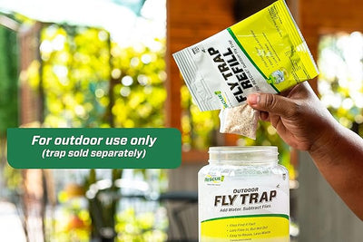 Reusable Fly Trap Bait Refill - 12 Pack, Outdoor Insect Control Attractant for Fly Traps