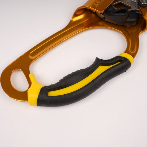 Ascension Ergonomic Handled Rope Ascender for Climbing and Rigging Model B17ARA Yellow 1 Count