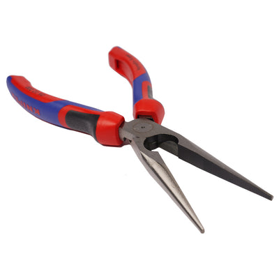 KNIPEX Precision Long Nose Pliers With Cutter Multi – component Grip 8 Inches