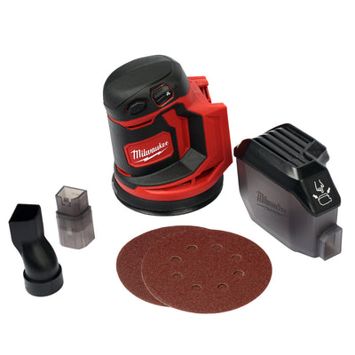 M18 18V Lithium-Ion Random Orbit Sander with Dust Canister and Hose Adapter