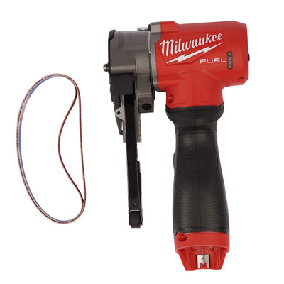 Milwaukee M12 FUEL 3/8" x 13" Cordless Bandfile Tool – Compact One-Hand Design with Variable Speed & LED Light, Model M12 FBFL10-0