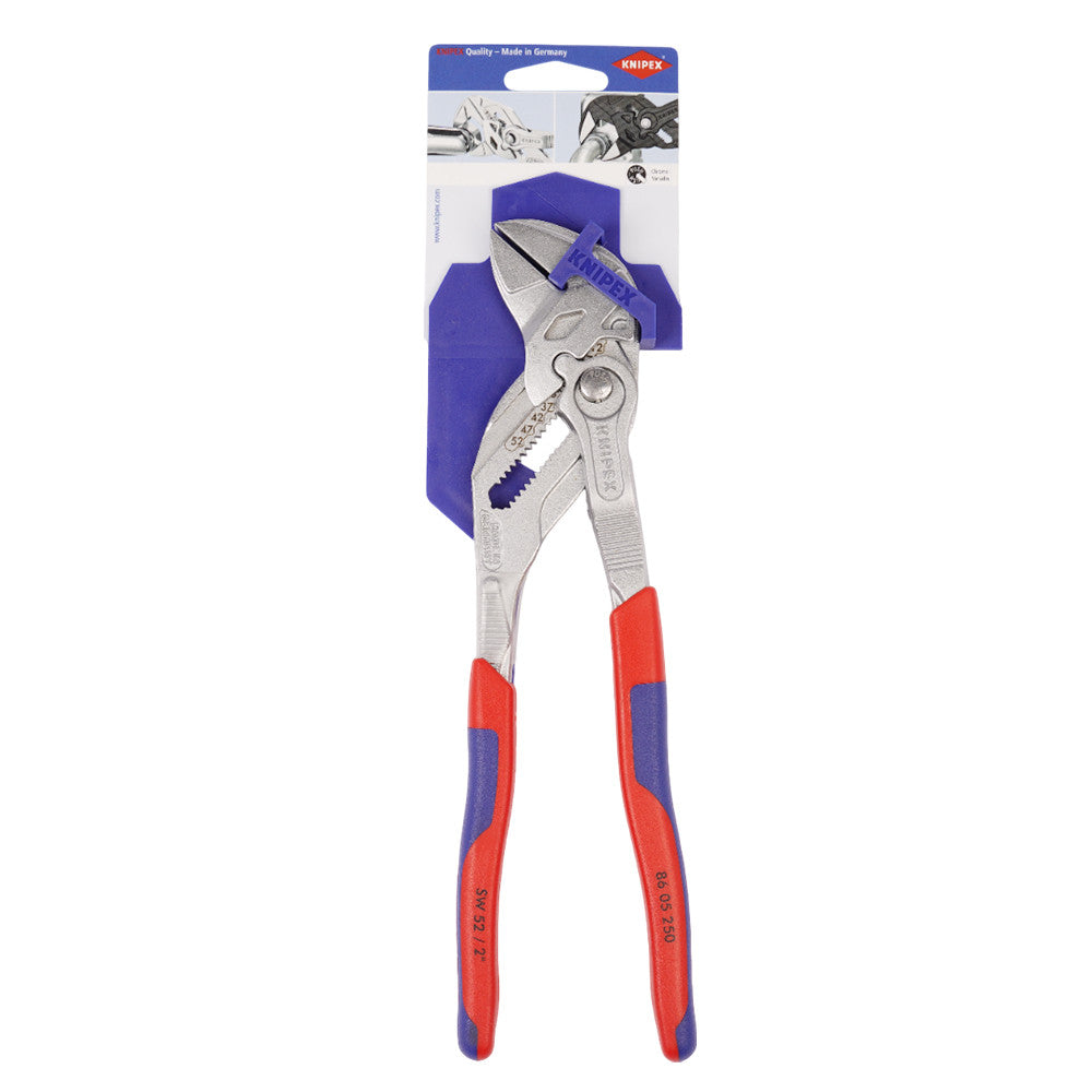 Soft Handle in Blister Packaging Chromium-Vanadium Steel 86 05 250 SB Pliers Wrenches 9.84" : KNIPEX