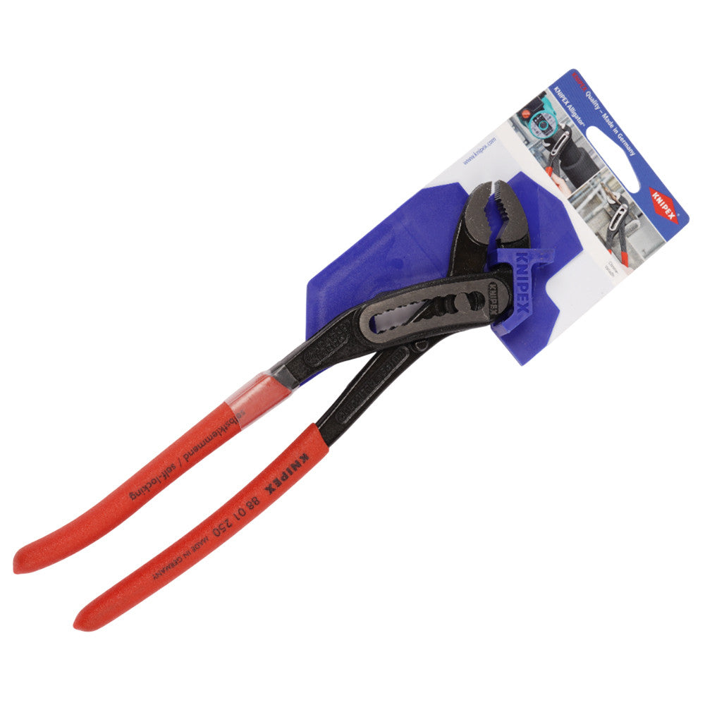 KNIPEX 8801250 Alligator Water Pump Pliers 250 mm Non-Slip Atramentized : KNIPEX