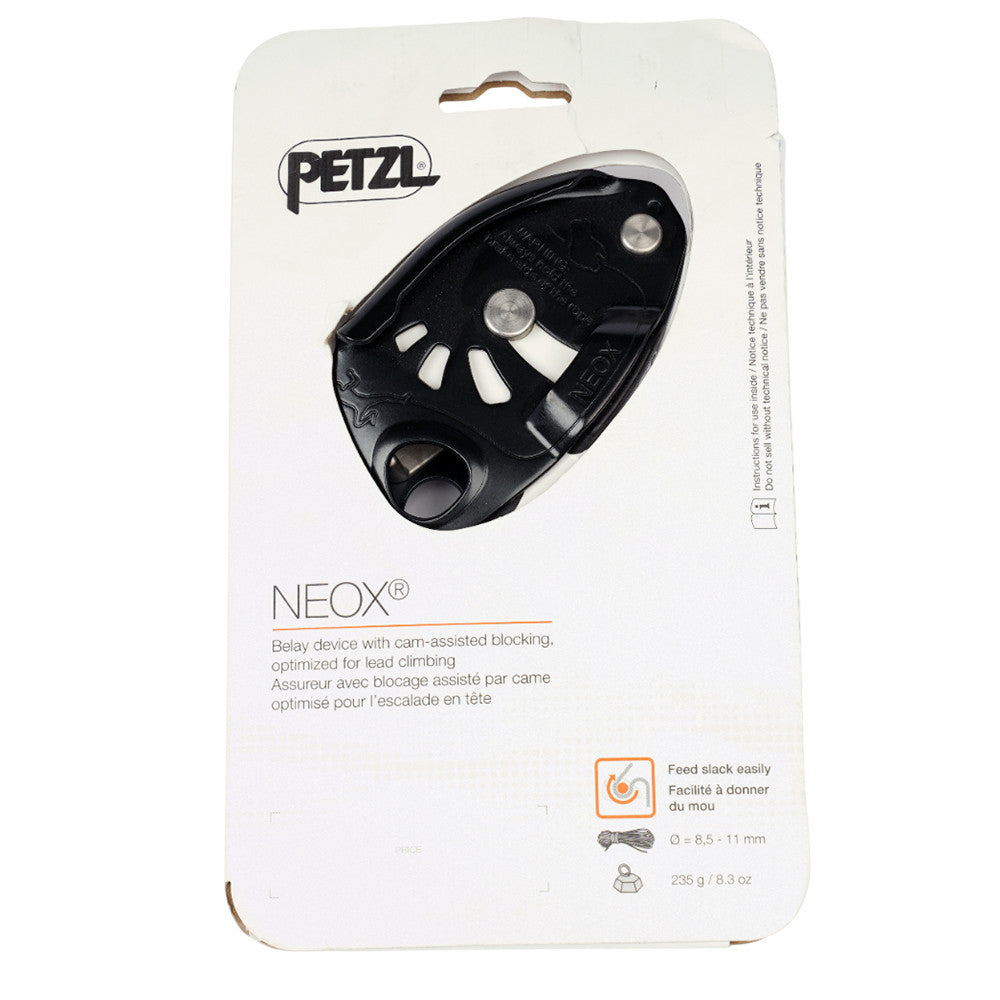 Petzl Neox Cam-Assisted Belay Device – Lead Climbing Safety, Ergonomic Handle