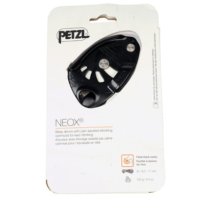 Petzl Neox Cam-Assisted Belay Device – Lead Climbing Safety, Ergonomic Handle