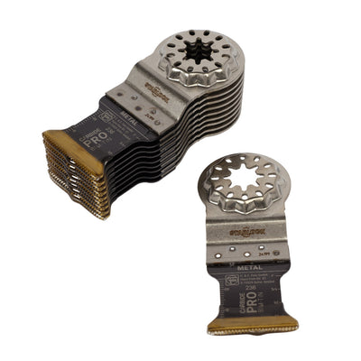 Carbide PRO TiN E-Cut Saw Blade 1-3/8" x 3-1/2" Starlock – 10-Pack