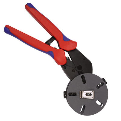 KNIPEX 97 33 02 MultiCrimp with 5 Interchangeable Dies Ergonomic Grip Crimping Pliers : KNIPEX