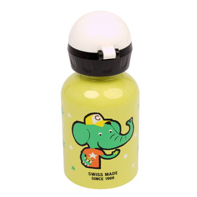 Go Team Monkey & Elephant Kids Aluminum Water Bottle – 0.3L, Leak-Proof