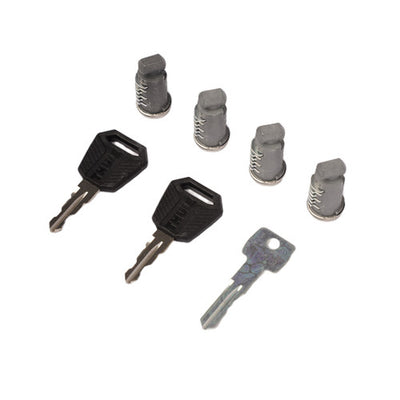 Thule One-Key System Bike Cable Lock Cylinders Thick Heavy Duty Anti-Theft Black Silver