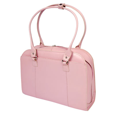 McKleinUSA Laptop Briefcase Womens Career Pink Genuine Leather 96529 USA Hillside Travel Outdoor Bag