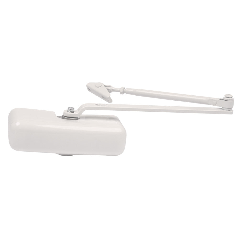 Hydraulic Adjustable Steel Door Closer – White, Model EJD5035161, 1 Count