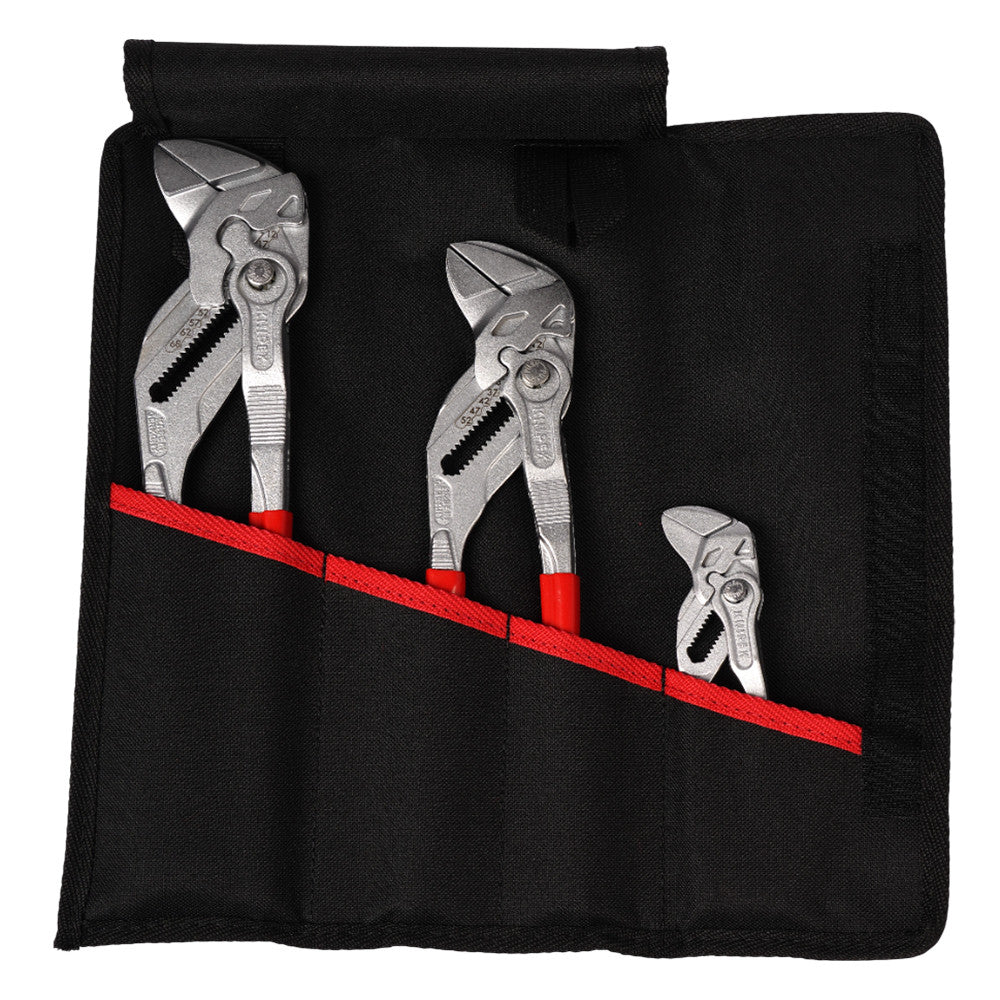 00 19 55 S7 Set of Pliers Wrenches 3-Piece Chrome, 330mm Adjustable : KNIPEX