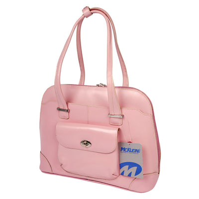 McKleinUSA Women's Laptop Briefcase – Pink Top-Grain Leather, W Series, Style 96659