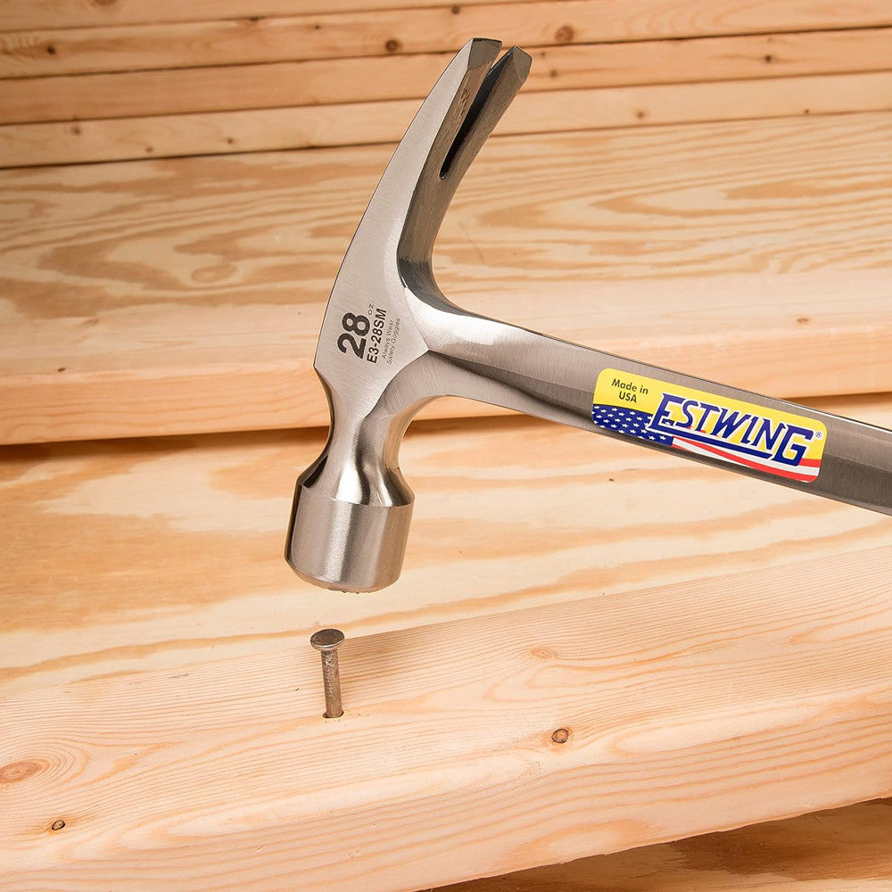 ESTWING - Estwing 28 oz Smooth Face Framing Hammer Steel Handle : Estwing