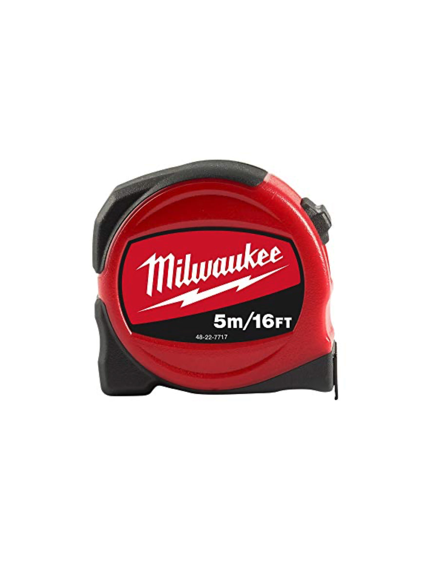 Milwaukee Pro Compact Tape Measure 5m/16ft , 48227717, Red