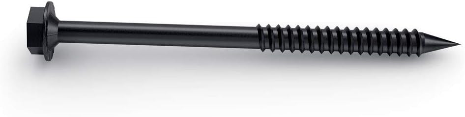 OZCO OWT Timber Screws Heavy Duty Wood-to-Wood Fasteners with Built-in Washer, Hex Head, No Pre-Drilling Required