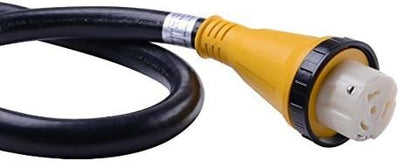 TruePower 30ft 50 Amp RV Power Cord with Twist Lock - NEMA 14-50P to SS2-50R, 6/3+8/1 AWG
