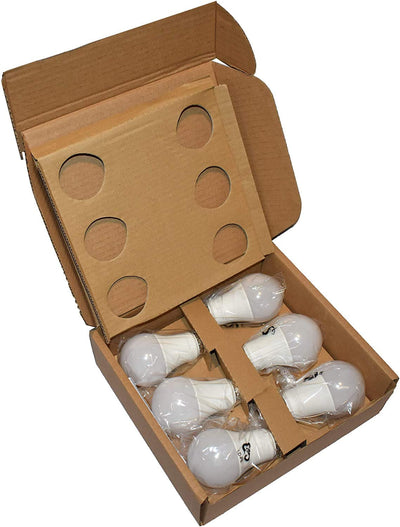 Amazon Basics A19 LED Light Bulb, 100W Equivalent, 15W, 3000K Warm White, Non-Dimmable, 10,000 Hour Lifetime, 6-Pack