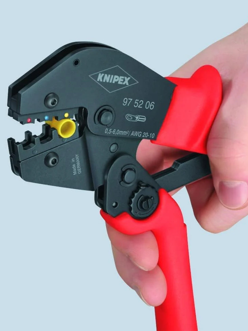 Knipex Crimper 10 in., 20 to 10 AWG, 97 52 06