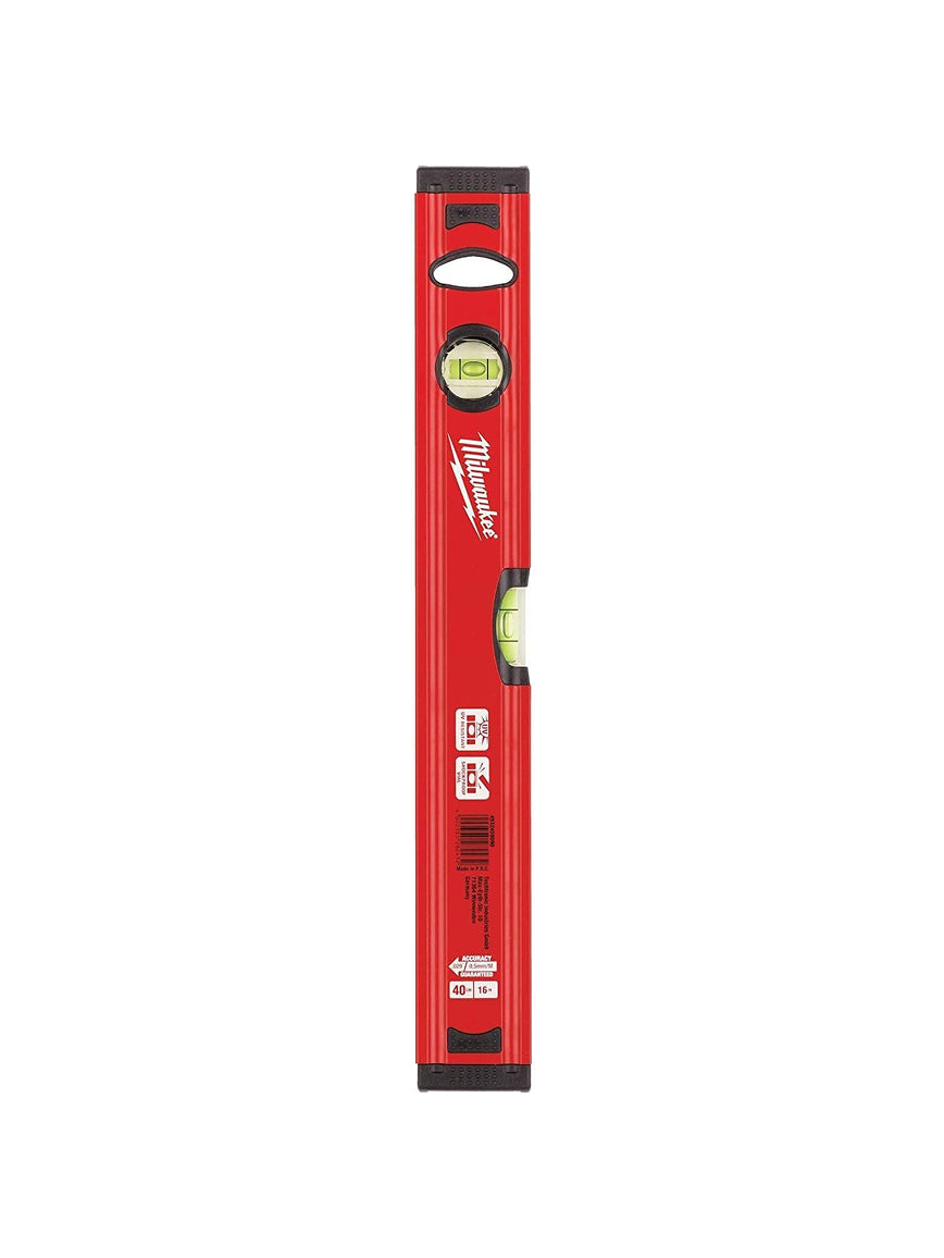 Milwaukee 16" REDSTICK Slim Level – Precision Spirit Level 4932459090, Red/Black